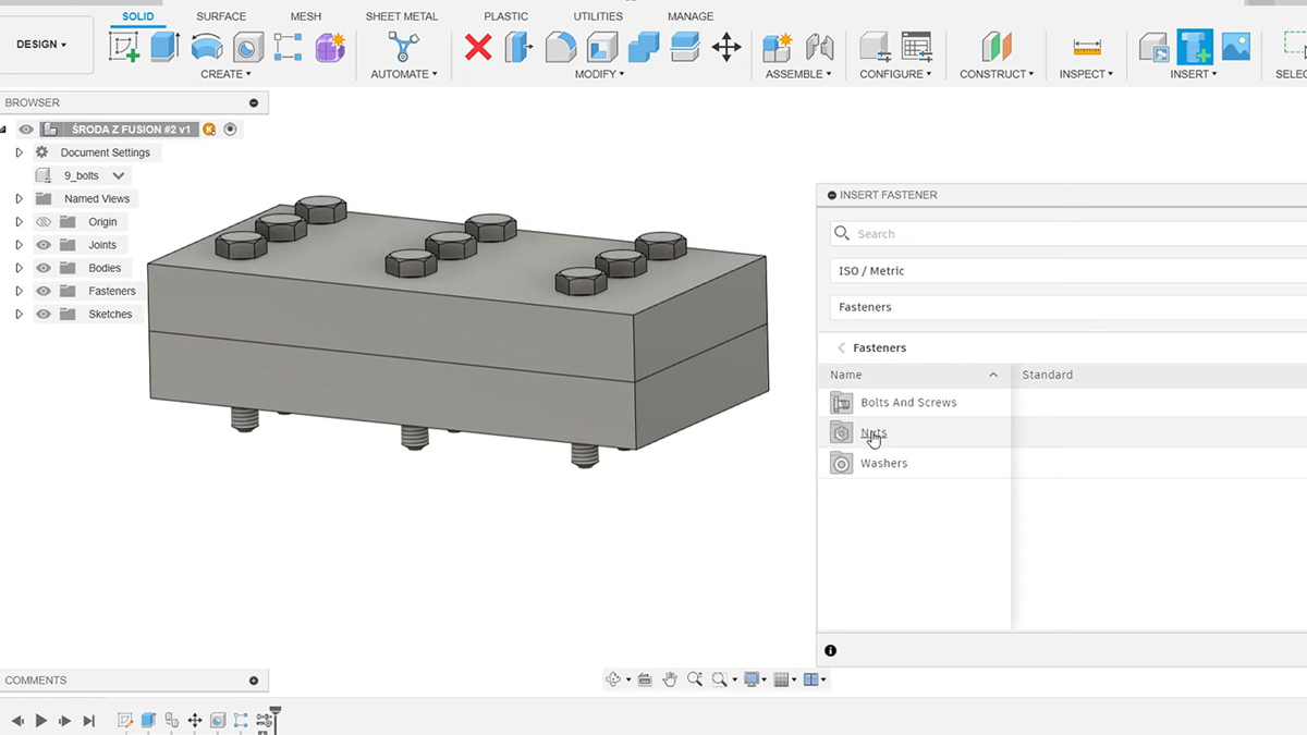 szkolenie fusion 3d projektowanie kurs